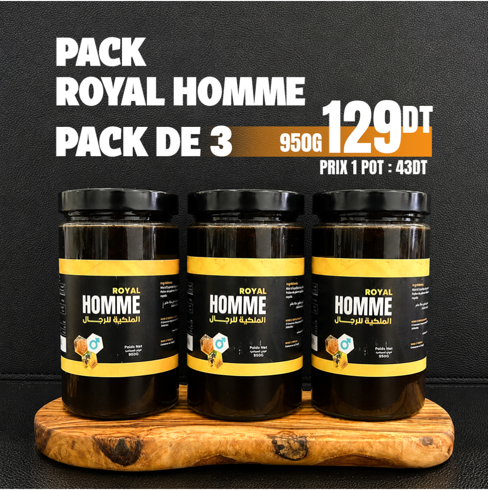 pack 3 homme royal