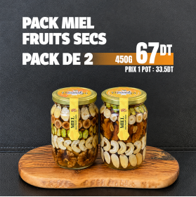 Pack 2  Miel aux Fruits Secs