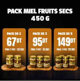 Pack 3  Miel aux Fruits Secs