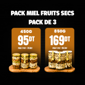 Pack 3  Miel aux Fruits Secs