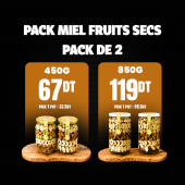 Pack 2  Miel aux Fruits Secs