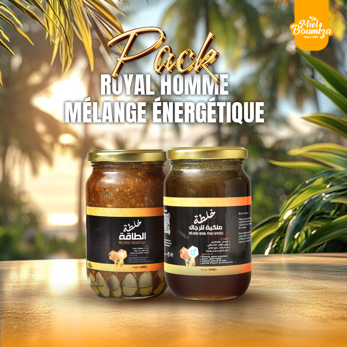 Pack DUO: Mélange énergétique 380g + Mélange royal homme 450g